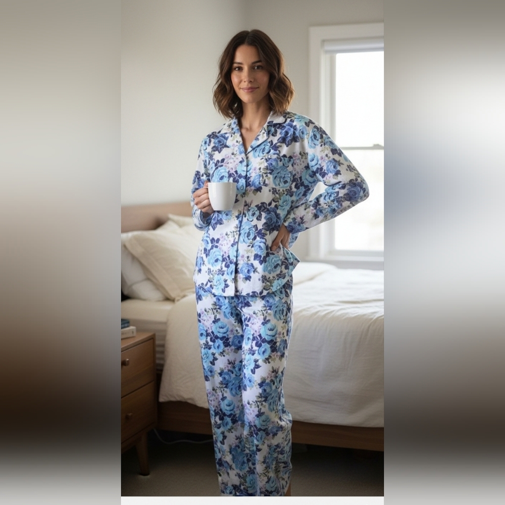Adonna Floral Blue Pajama Set